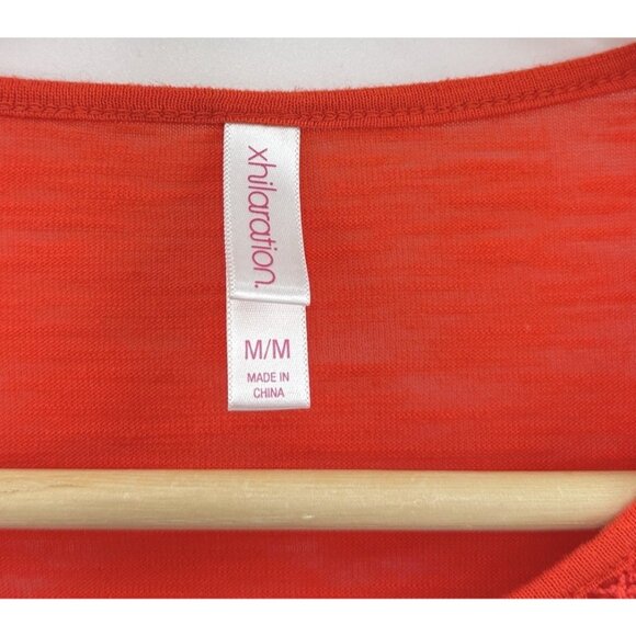 Xhilaration Women's Lace Orange/Red Lace Front Blouse Size M‎ Boho Preppy - Picture 4 of 10